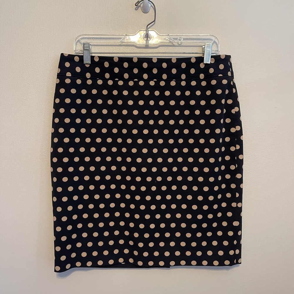 LOFT Polka Dot Pencil Skirt